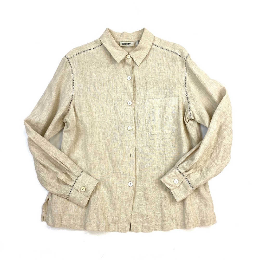 FLAX HARVEST Natural Linen Womens Big Shirt